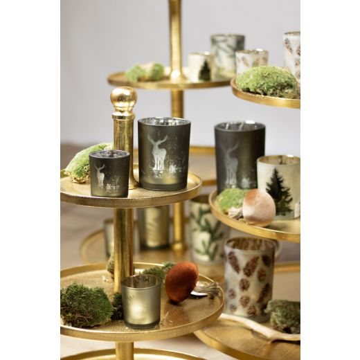 etagère rond goud 5 lagen 170cm
