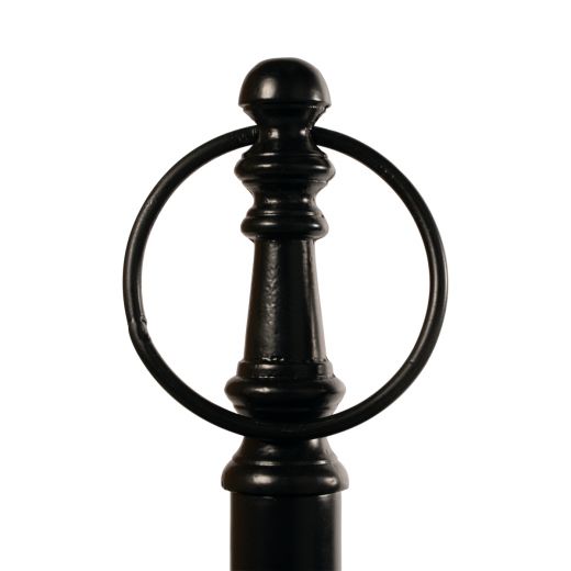 etagère ovaal 3 lagen zwart 100cm