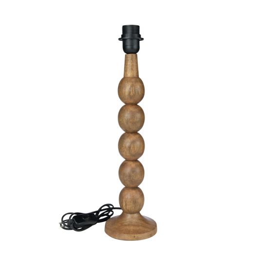 lamp base bulbs mango wood 45cm