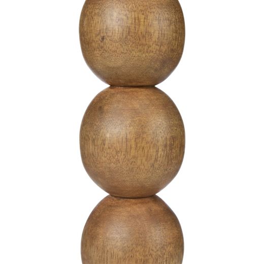 lampenfuss kugeln mangoholz 45cm