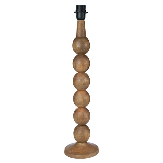 lampenfuss kugeln mangoholz 60cm