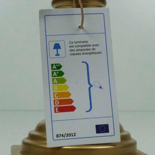 lampenfuss ornament champagner gold 11x11x30cm