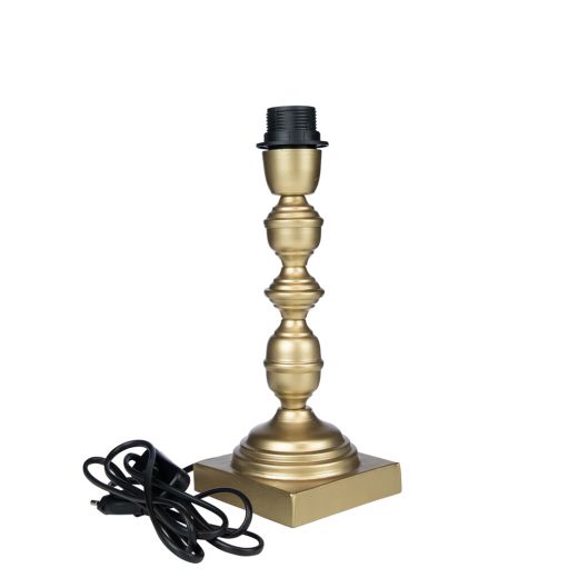 lampenfuss ornament champagner gold 11x11x30cm