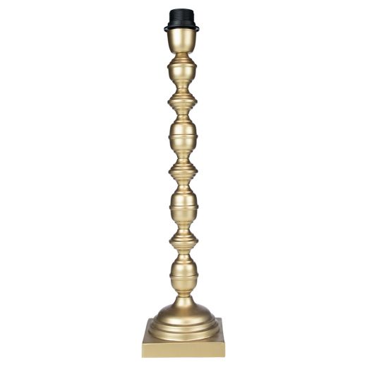 lampenfuss ornament champagner gold 12x12x50cm