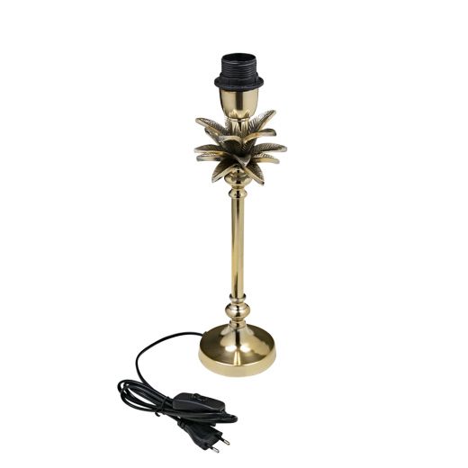 lampvoet palm champagne goud 42cm