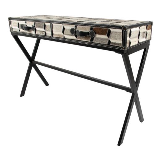 Consoletafel koe illusion multicolor 120x40x80cm (bos taurus taurus)