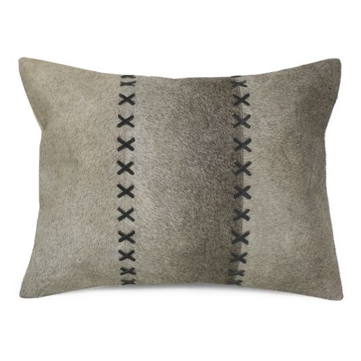 cushion blanket stitch cow grey 35x45cm (bos taurus taurus)