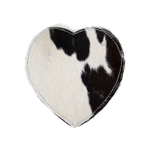 boîte de rangement coeur vache noir 15cm*