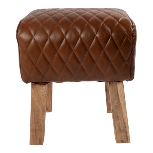 Stool cow skin brown 36x30x45m (bos taurus taurus)