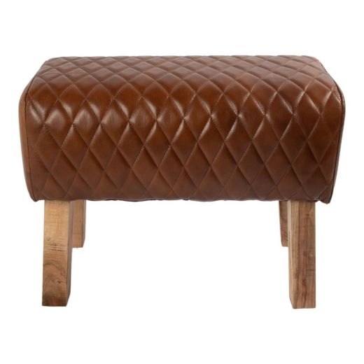 Stool cow skin brown 60x30x45m (bos taurus taurus)