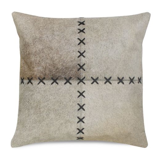 cushion blanket stitch cow grey 45x45cm (bos taurus taurus)