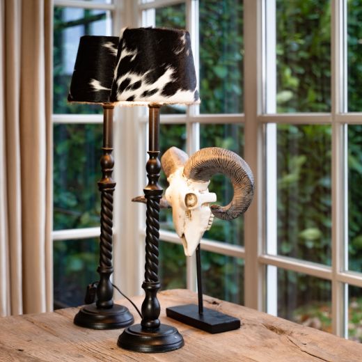 lampshade cow black/white 20cm (bos taurus taurus)