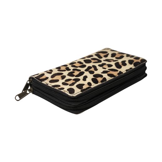 *brieftasche kuh leopard 20cm*