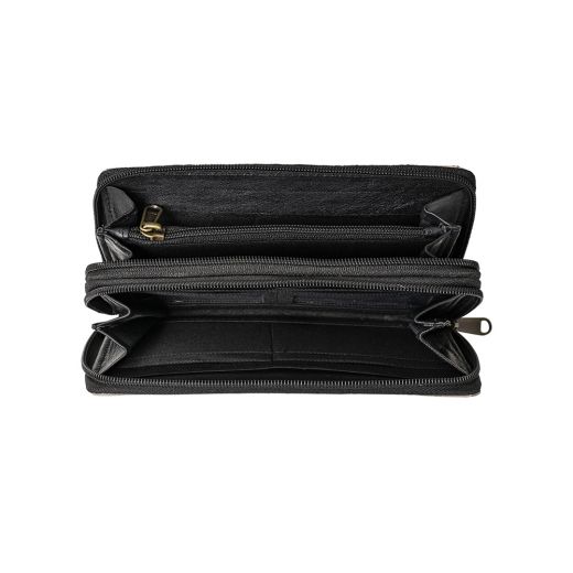 *brieftasche kuh leopard 20cm*