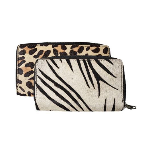 *brieftasche kuh leopard 20cm*