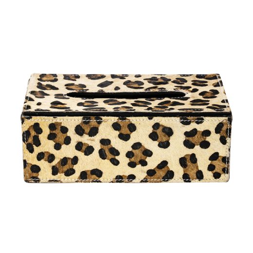 *taschentuch spender kuh leopard 25x14x9cm*