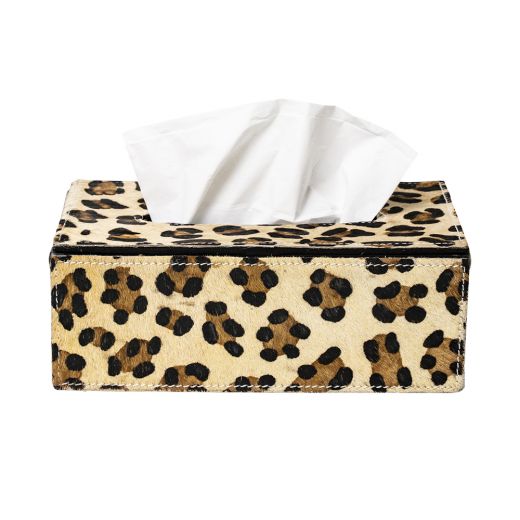 *taschentuch spender kuh leopard 25x14x9cm*