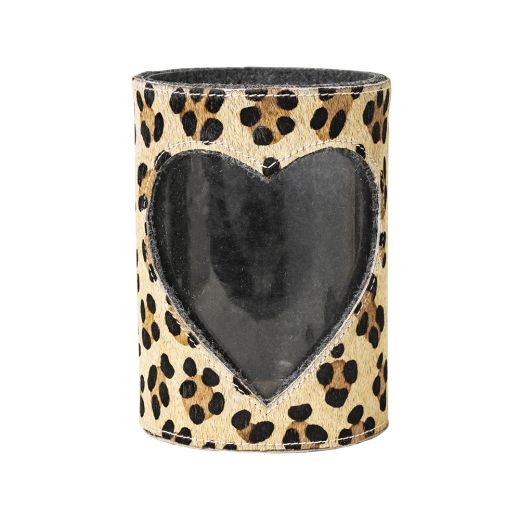*windlicht kuh herz leopard 20cm*