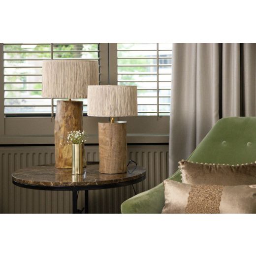 pied de lampe eucalyptus tronc 25cm