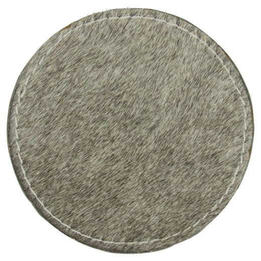 coaster vache ronde gris 10cm (ensemble de 4)