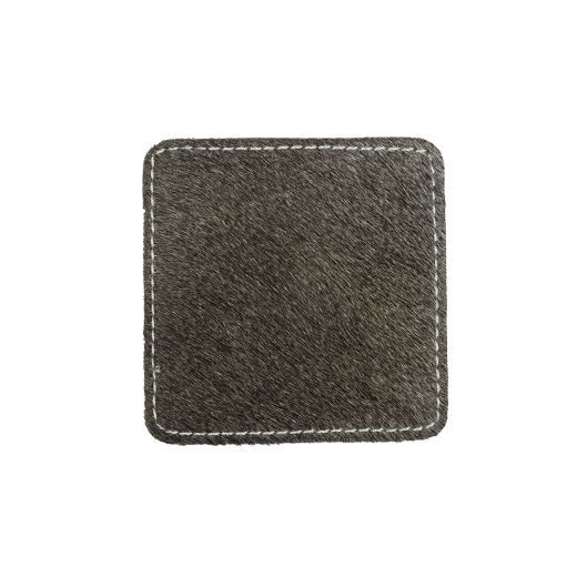 untersetzer kuh quadratisch grau 9x9cm