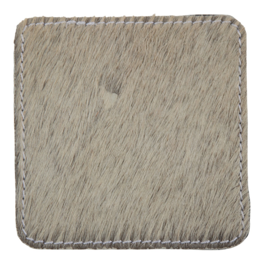 untersetzer kuh quadratisch grau 9x9cm