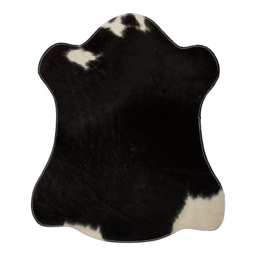 placemat cowhide shaped black/white 30x48cm (bos taurus taurus)