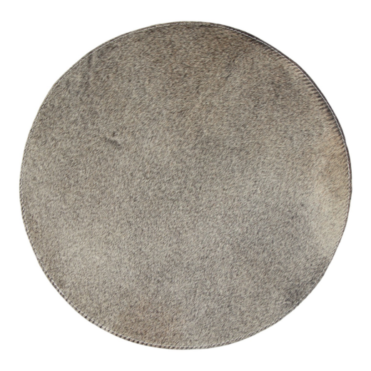 set de table grand peau de vache ronde gris Ø38cm