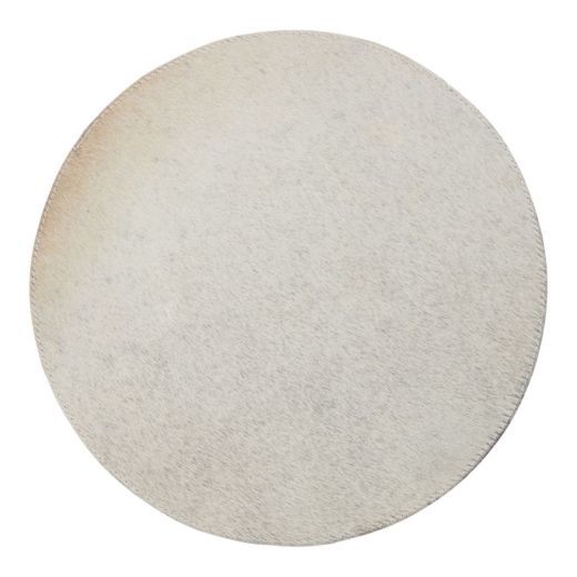 placemat cowhide round grey Ø38cm (bos taurus taurus)