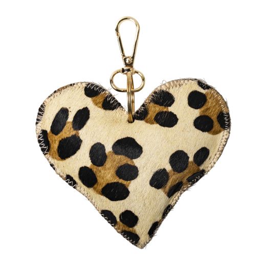 keychain cow heart leopard medium gold (bos taurus taurus)*