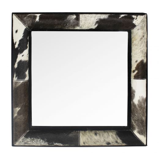 mirror square cow black 50x50cm (bos taurus taurus)