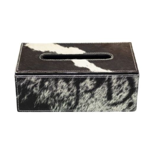 tissue box cow black/white 25x14x9cm(bos taurus taurus)