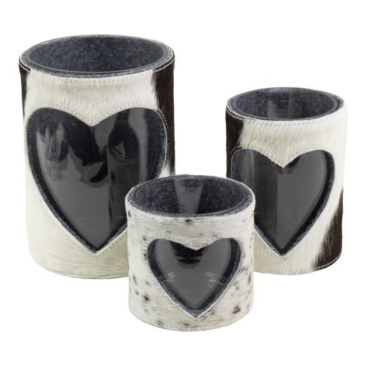 wind light cow heart black/white 15cm (bos taurus taurus)