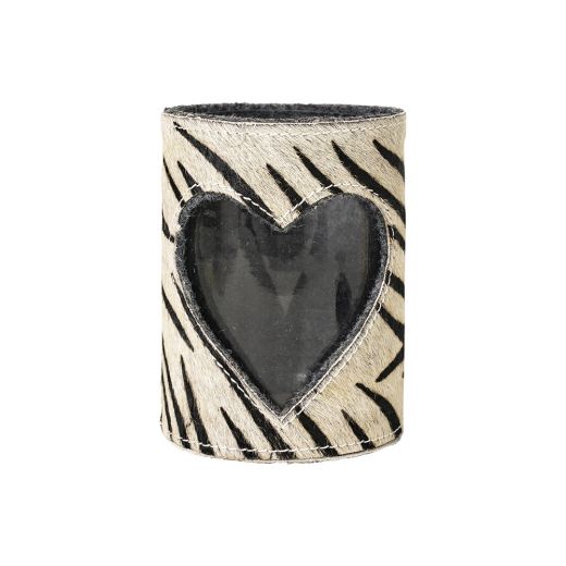 *wind light cow heart zebra 15cm (bos taurus taurus)*