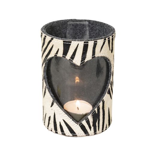 *wind light cow heart zebra 20cm (bos taurus taurus)*