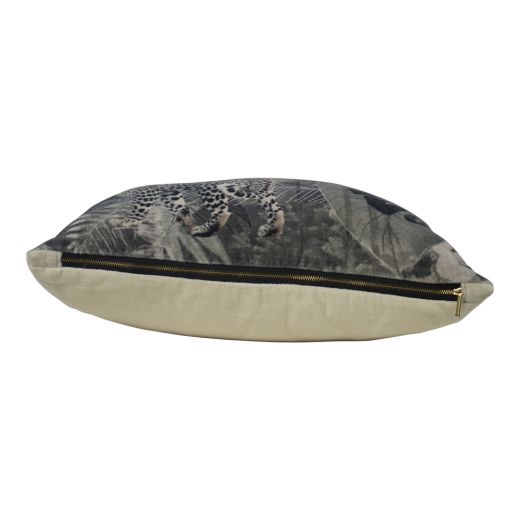 kussen fluweel jungle panter 45x45cm*