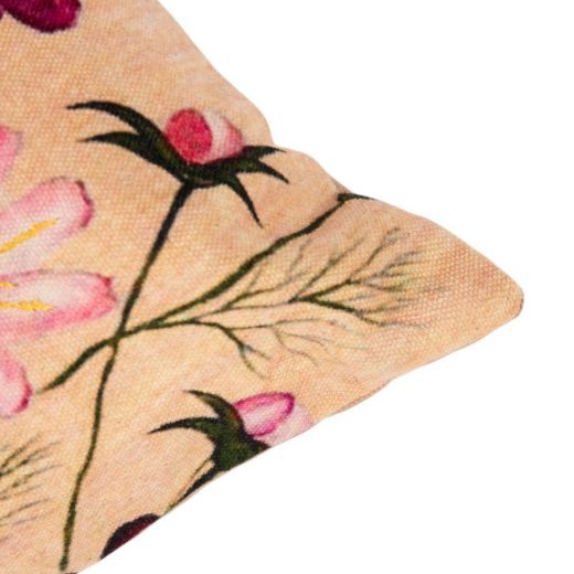 Kissen bestickt wildblumen Margerite rosa 45x45cm