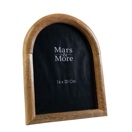 photo frame mango wood arch 15x20cm
