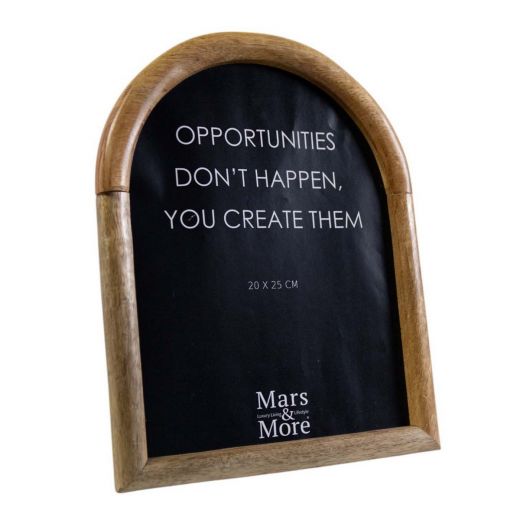 photo frame mango wood arch 20x25cm