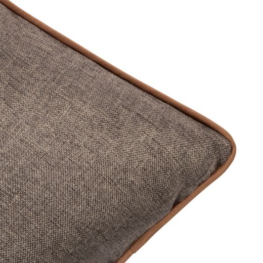 Coussin Broderie le cerf saute marron 45x45cm