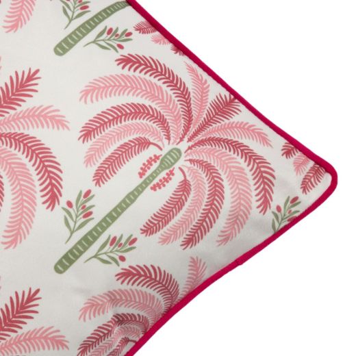 Cushion velvet palmtree pink 45x45cm