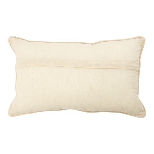 Cushion botanic embroidered off white 30x50cm