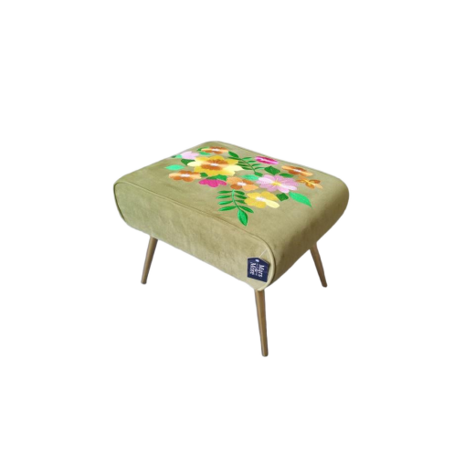 Hocker Joy olive green 52x40x40cm