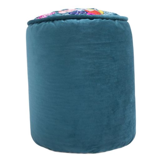 Pouf Joy petrol blue h40 dia35cm