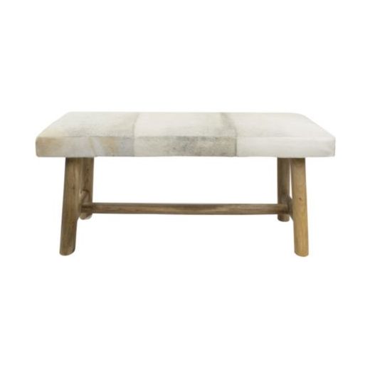 bank chalet kuh grau 95cm 