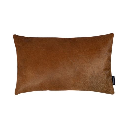 cushion cow plain brown 30x50cm (bos taurus taurus)