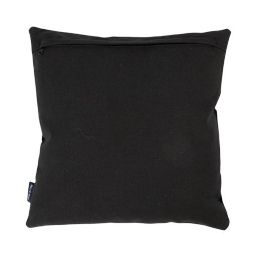 kussen koe uni zwart 45x45cm