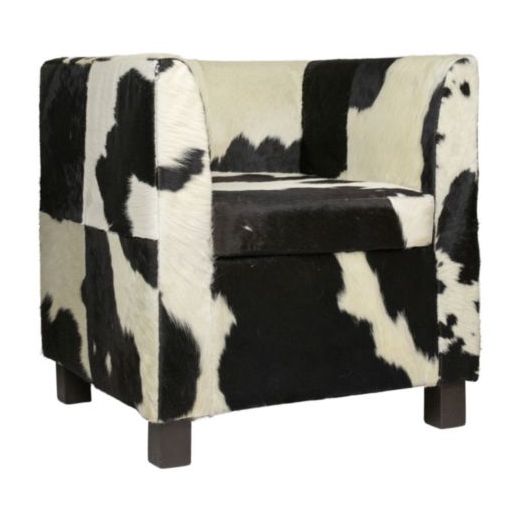 chair club cow black/white 73cm (pallet) (bos taurus taurus)