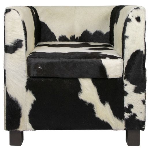 chair club cow black/white 73cm (pallet) (bos taurus taurus)