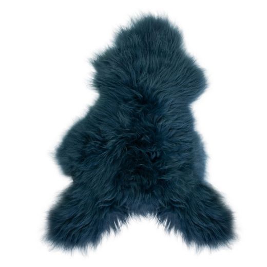 peau mouton islande bleu marine 100-110cm
